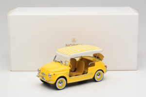 Fiat 500 Jolly Gul Norev 1:18 187790 Metal — billede 6 af 6