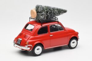 Fiat 500 L Rød Christmas Norev 1:18 187779 Metal — billede 2 af 6