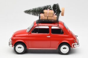 Fiat 500 L Rød Christmas Norev 1:18 187779 Metal — billede 3 af 6