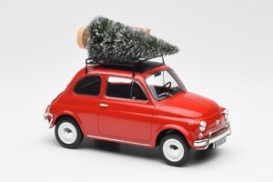 Fiat 500 L Rød Christmas Norev 1:18 187779 Metal — billede 4 af 6