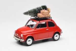 Fiat 500 L Rød Christmas Norev 1:18 187779 Metal