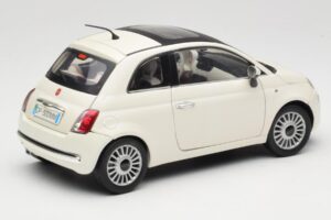 Fiat 500 Hvid Mondo Motors 1:18 500291 Metal — billede 3 af 8