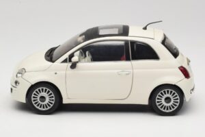 Fiat 500 Hvid Mondo Motors 1:18 500291 Metal — billede 4 af 8