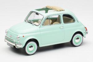 Fiat 500L Pastel Blå Norev 1:18 187777 Metal