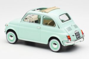 Fiat 500L Pastel Blå Norev 1:18 187777 Metal — billede 5 af 6