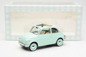 Fiat 500L Pastel Blå Norev 1:18 187777 Metal — billede 6 af 6
