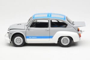 Fiat Abarth 1000 TCR Mat Grå Blå Striber AUTOart 1:18 72642 Metal — billede 4 af 8