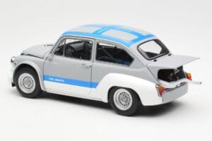 Fiat Abarth 1000 TCR Mat Grå Blå Striber AUTOart 1:18 72642 Metal — billede 7 af 8