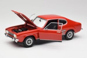 Ford Capri Mk1 1700 GT Rød Minichamps 1:18 180089001 Metal — billede 2 af 8