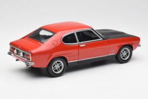 Ford Capri Mk1 2600 RS Rød Sort Minichamps 1:18 180089071 Metal — billede 3 af 8