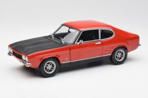 Ford Capri Mk1 2600 RS Rød Sort Minichamps 1:18 180089071 Metal