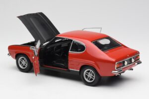 Ford Capri Mk1 2600 RS Rød Sort Minichamps 1:18 180089071 Metal — billede 5 af 8