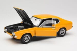 Ford Capri 2600 RS Signal Gul Med Sort Minichamps 1:18 180089070 Metal — billede 2 af 8