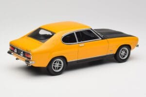 Ford Capri 2600 RS Signal Gul Med Sort Minichamps 1:18 180089070 Metal — billede 3 af 8