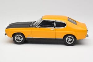 Ford Capri 2600 RS Signal Gul Med Sort Minichamps 1:18 180089070 Metal — billede 4 af 8