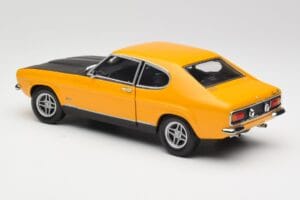 Ford Capri 2600 RS Signal Gul Med Sort Minichamps 1:18 180089070 Metal — billede 7 af 8