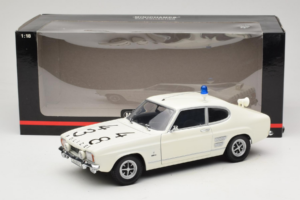 Ford Capri Autobahnpolizei Dusseldorf Minichamps 1:18 150089090 Metal — billede 8 af 8