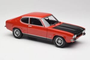 Ford Capri Mk1 RS 2600 Rød & Sort Minichamps 1:18 150089076 Metal — billede 6 af 8