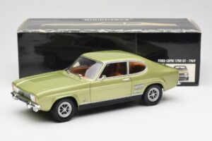 Ford Capri Mk1 Lysegrøn Metallic Minichamps 1:18 18008900 Metal — billede 8 af 8