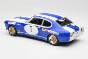 Ford Capri Mk1 RS 2600 #1 D. Glemser Ford Deutschland Winner Brno ETCC 1972 Minichamps 1:18 155728501 Metal — billede 5 af 6