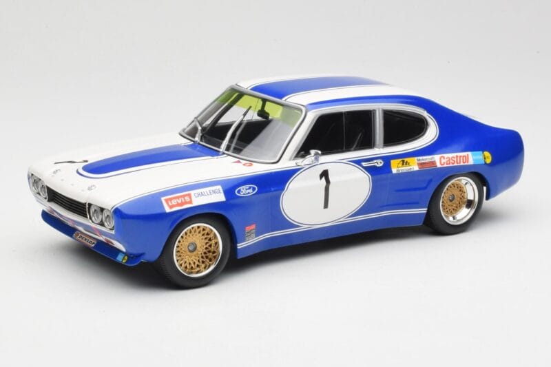 Ford Capri Mk1 RS 2600 #1 D. Glemser Ford Deutschland Winner Brno ETCC 1972 Minichamps 1:18 155728501 Metal