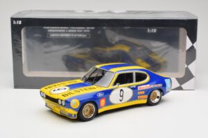 Ford Capri Mk1 RS 2600 #9 K. Fritzinger / H. Heyer Team Europa Möbel 6 Hours of Nürburgring ETCC 1973 Minichamps 1:18 1557385 — billede 6 af 6