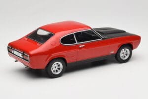 Ford Capri Mk1 RS 2600 Rød med Sort Motorhjelm MCG 1:18 MCG18538 Metal — billede 2 af 6