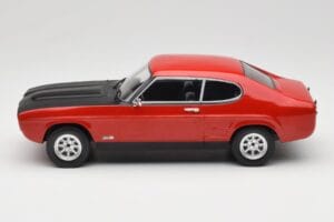 Ford Capri Mk1 RS 2600 Rød med Sort Motorhjelm MCG 1:18 MCG18538 Metal — billede 3 af 6