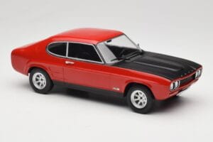 Ford Capri Mk1 RS 2600 Rød med Sort Motorhjelm MCG 1:18 MCG18538 Metal — billede 4 af 6