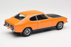 Ford Capri Mk1 RS 2600 Signal Orange Sort Minichamps 1:18 150089077 Metal — billede 3 af 8