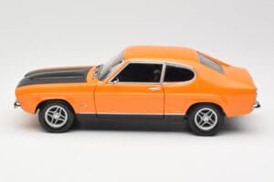 Ford Capri Mk1 RS 2600 Signal Orange Sort Minichamps 1:18 150089077 Metal — billede 4 af 8