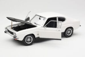 Ford Capri Mk1 RS 2600 Hvid Sort Minichamps 1:18 150089078 Metal — billede 2 af 8