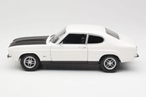Ford Capri Mk1 RS 2600 Hvid Sort Minichamps 1:18 150089078 Metal — billede 4 af 8