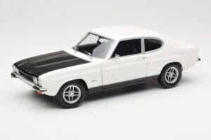 Ford Capri Mk1 RS 2600 Hvid Sort Minichamps 1:18 150089078 Metal