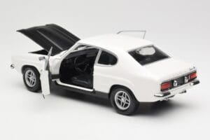 Ford Capri Mk1 RS 2600 Hvid Sort Minichamps 1:18 150089078 Metal — billede 5 af 8