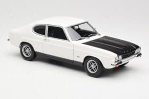 Ford Capri Mk1 RS 2600 Hvid Sort Minichamps 1:18 150089078 Metal — billede 6 af 8