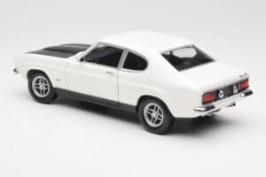 Ford Capri Mk1 RS 2600 Hvid Sort Minichamps 1:18 150089078 Metal — billede 7 af 8