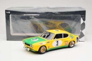 Ford Capri RS2600 BP Racing Team #3 G. Birrell / C. Bourgoignie 2nd Place 24 Hours of Spa 1972 Minichamps 1:18 155728503 Meta — billede 6 af 6