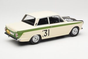 Ford Cortina Lotus #31 J. Ickx / G. Staepelaere Marathon de la Route 1966 MCG 1:18 MCG18436R Metal — billede 2 af 6