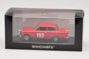 Ford Cortina Mk I #193 Rally Monte Carlo 1963 Minichamps 1:43 400638293 Metal — billede 4 af 4
