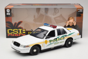 Ford Crown Victoria Police Interceptor CSI Miami GreenLight 1:18 13514 Metal — billede 6 af 6