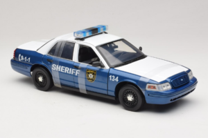 Ford Crown Victoria Police Interceptor The Walking Dead Greenlight 1:18 12957 Metal — billede 4 af 6