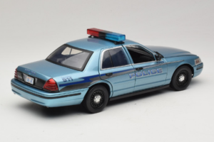 Ford Crown Victoria Police Cruiser Twilight Blue Greenlight 1:18 1643 Metal — billede 3 af 8