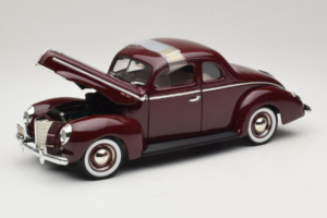 Ford Deluxe Coupe Mørkrød ERTL 1:18 7936 Metal — billede 2 af 7