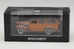 Ford DeLuxe Woody Station Wagon Brun Minichamps 1:43 400082111 Metal — billede 4 af 4