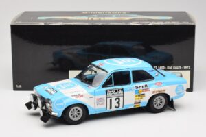 Ford Escort RS1600 #13 T. Makinen RAC Rally Winner 1973 Minichamps 1:18 100738113 Metal — billede 8 af 8