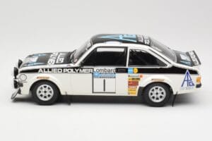 Ford Escort Mk2 RS 1800 #1 T. Mäkinen / H. Liddon Allied Polymer Group Winners Lombard RAC Rally 1975 Minichamps 1:18 1557587 — billede 3 af 6