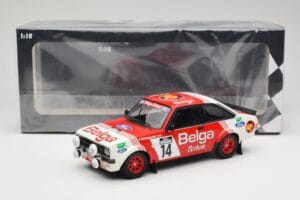 Ford Escort Mk2 RS 1800 #14 Droogmans / Joosten Belga 3rd Place Lotto Haspengouw Rally 1983 Minichamps 1:18 155838714 Metal — billede 6 af 6