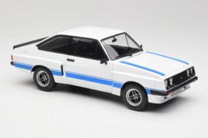 Ford Escort Mk2 RS 2000 X-Pack Diamond Hvid & Blå Stripe MCG 1:18 MCG18350 Metal — billede 4 af 6