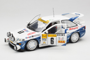 Ford Escort RS Cosworth Mobil 1 #6 F. Delecour / D. Grataloup Rally Monte Carlo Night Version Winner 1994 UT Models 1:18 3945 — billede 2 af 8